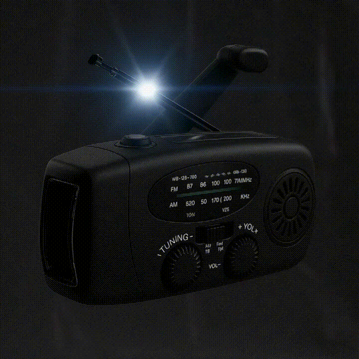 RatunekRadio™ - 5w1 z latarką i powerbankiem