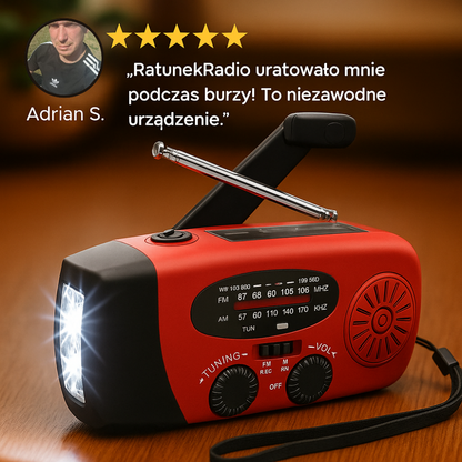 Ratunek Mini Kit 3w1 – Radio + Filtr + Termośpiwór