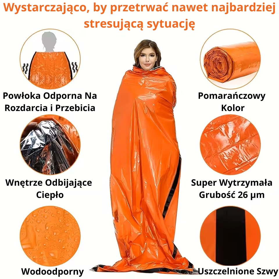 RatunekShield™ - Śpiwór Ratunkowy Termiczny