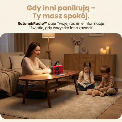 RatunekRadio™ - 5w1 z latarką i powerbankiem